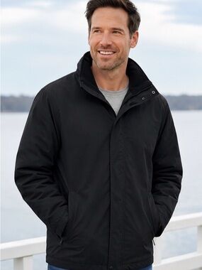 Lands' End Men's Black Lightweight Insulated Jacket